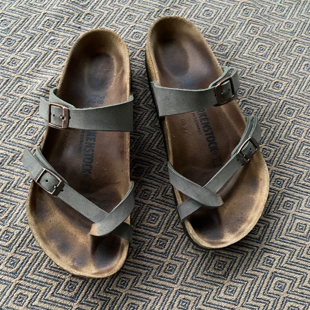 Birkenstock Mayari Birko-Flor Grey Sandals